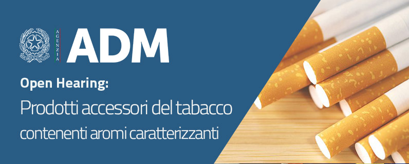 Prodotti accessori del tabacco contenenti aromi caratterizzanti